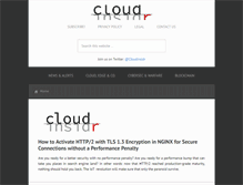 Tablet Screenshot of cloudinsidr.com